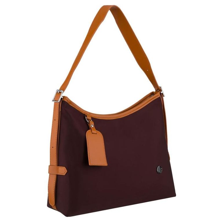 Torebka listonoszka, bordowa, skóra ekologiczna,Peterson