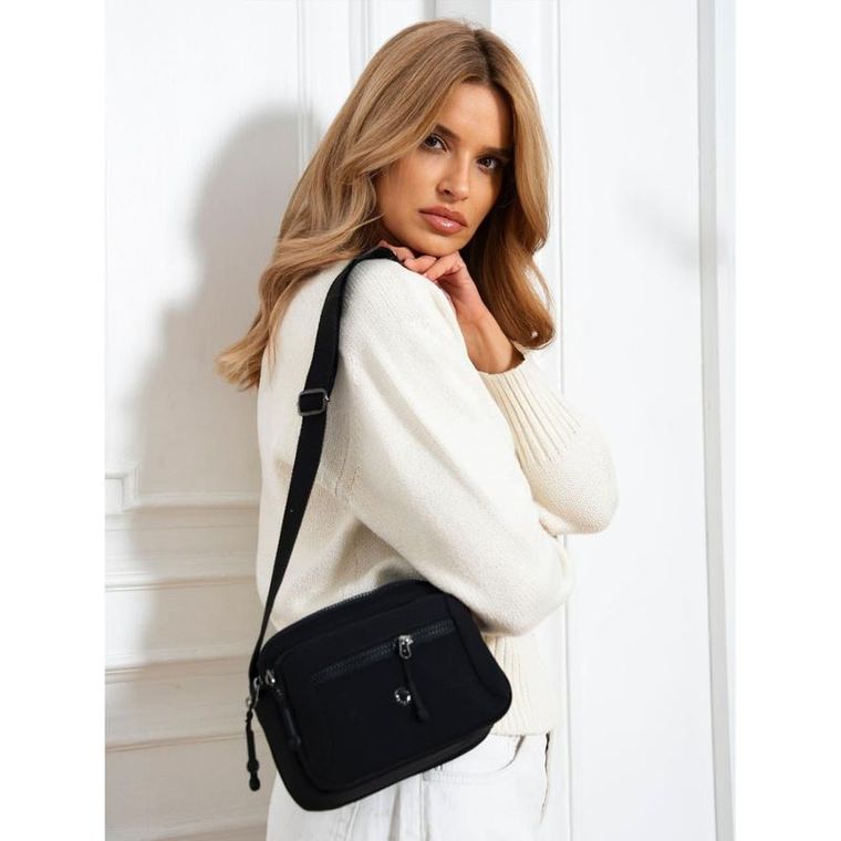 Torebka listonoszka, czarna, Peterson