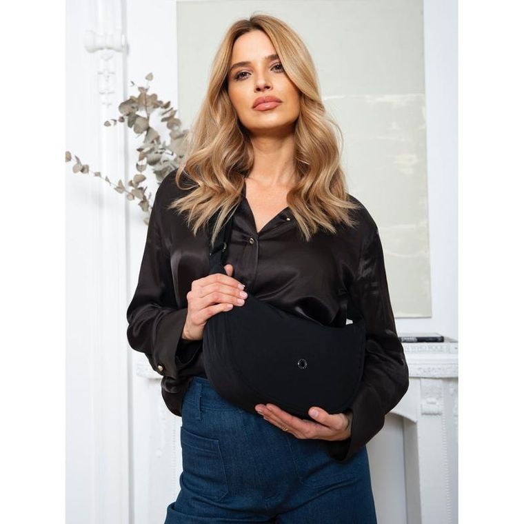 Torebka listonoszka, czarna, Peterson