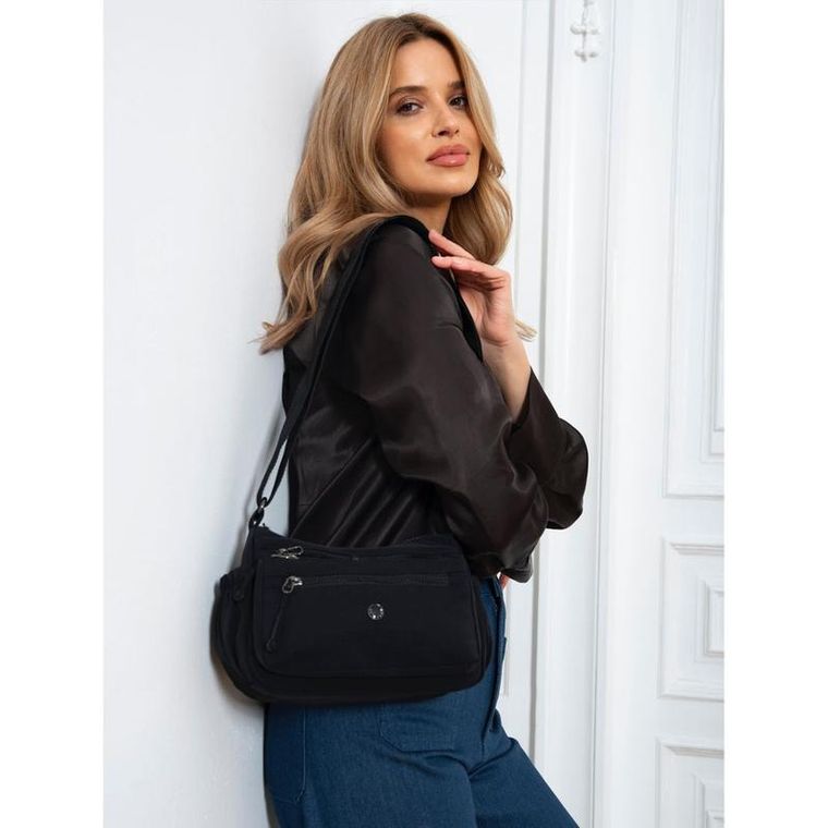 Torebka listonoszka, czarna, Peterson