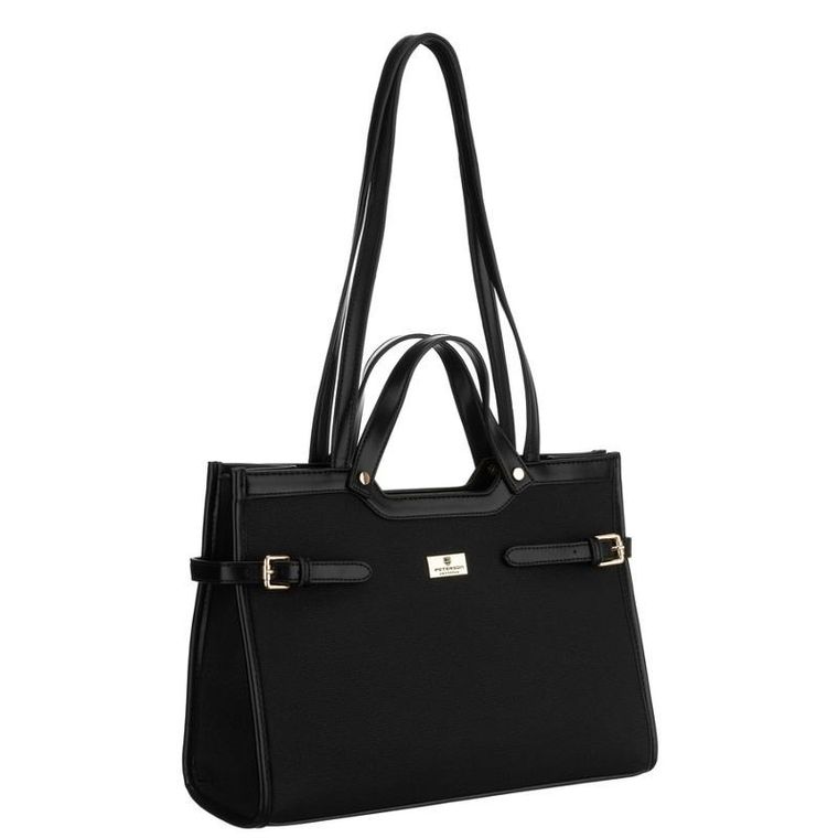 Torebka listonoszka, czarna, Peterson