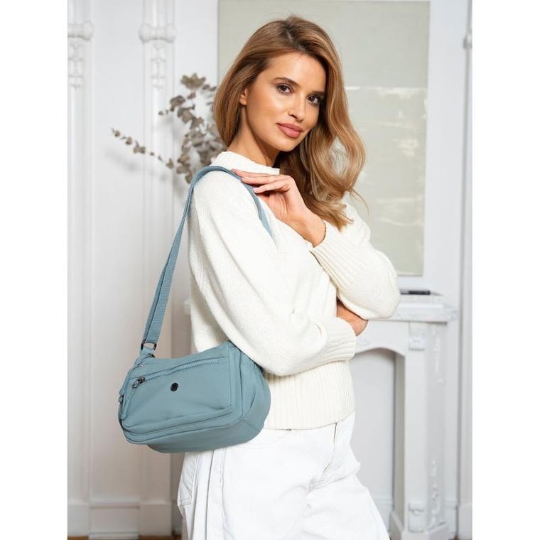 Torebka listonoszka, niebieska, Peterson