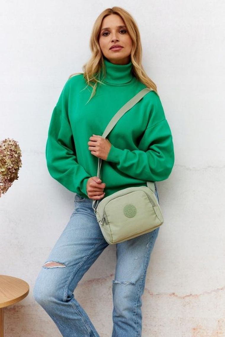 Torebka listonoszka, zielona, Peterson