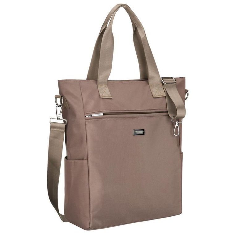 Torebka shopper, beżowa, Peterson