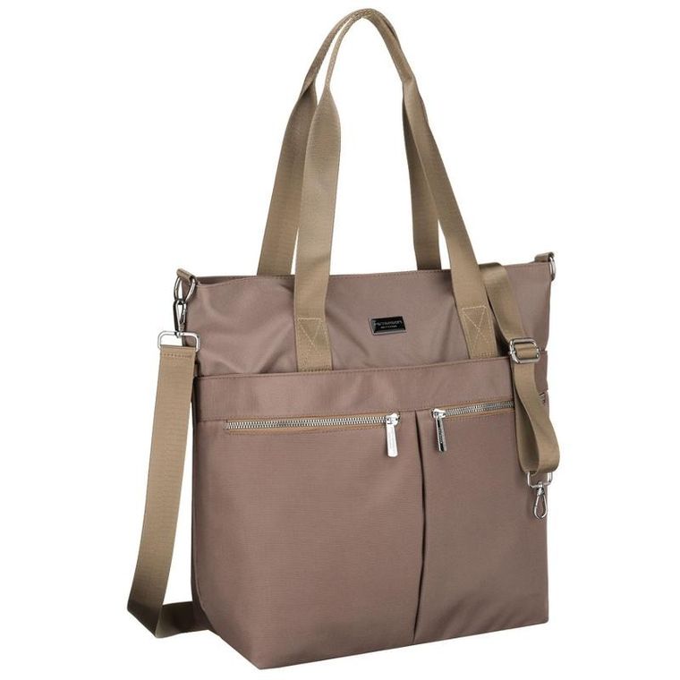 Torebka shopper, beżowa, Peterson