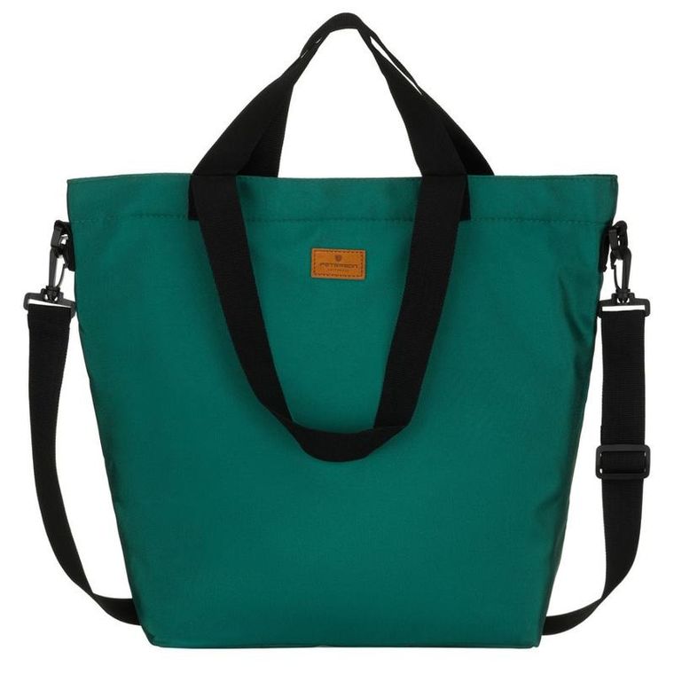 Torebka shopper, ciemnozielona, Peterson
