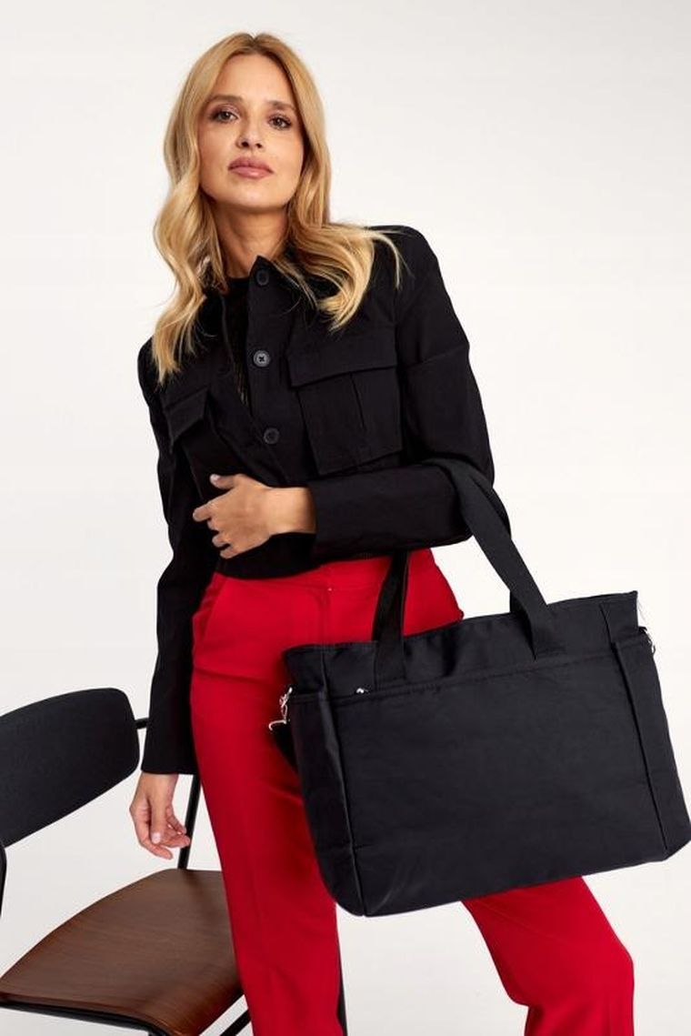 Torebka shopper, czarna, Peterson