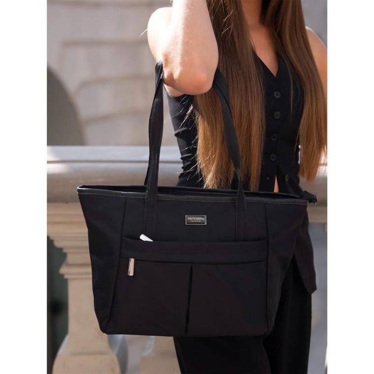 Torebka shopper, czarna, Peterson