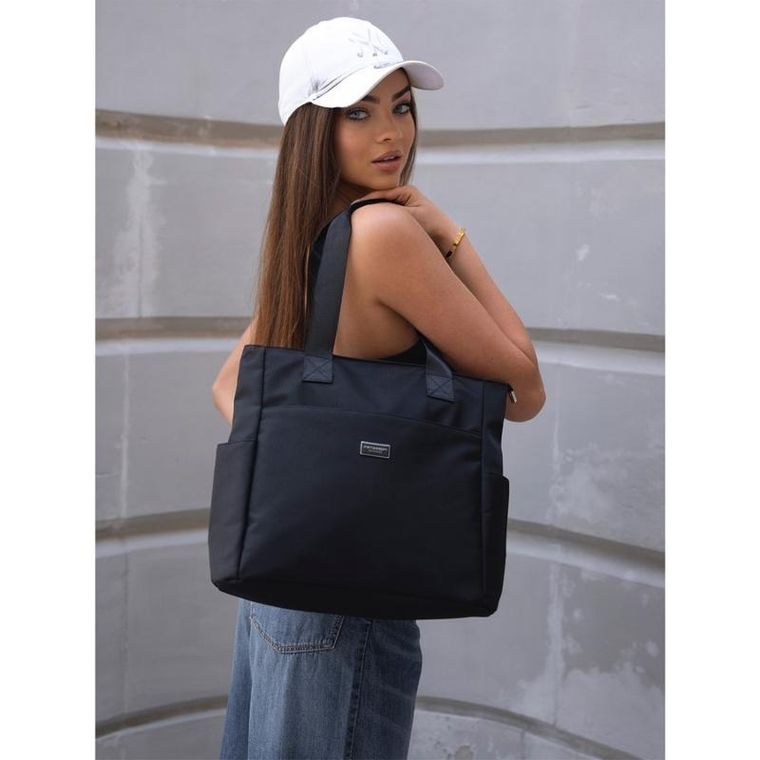 Torebka shopper, czarna, Peterson