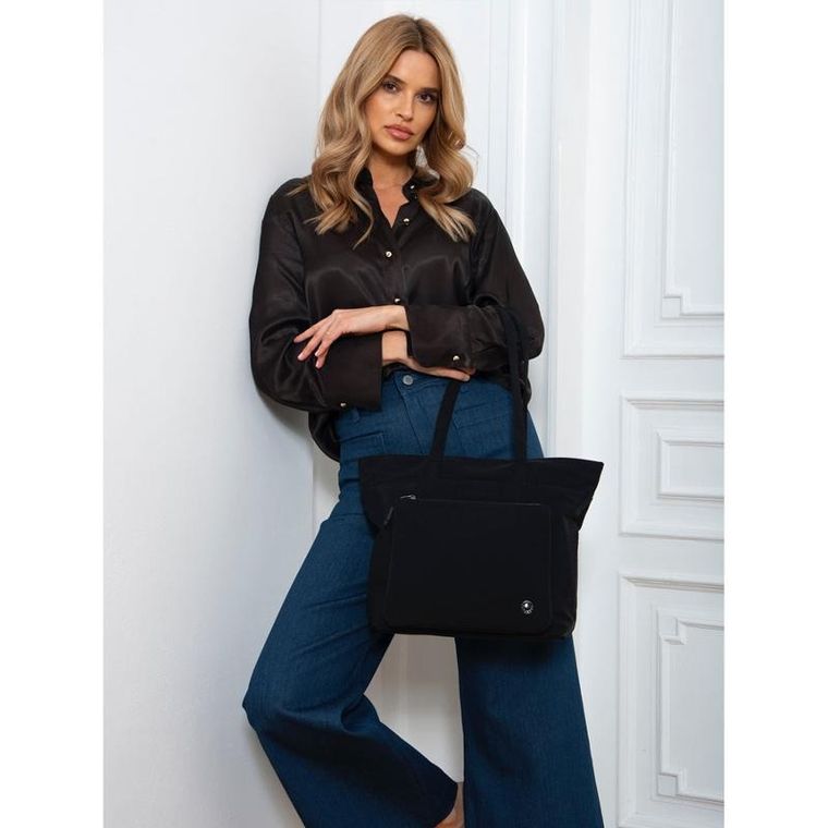 Torebka shopper, czarna, Peterson