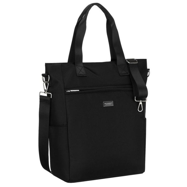 Torebka shopper, czarna, Peterson
