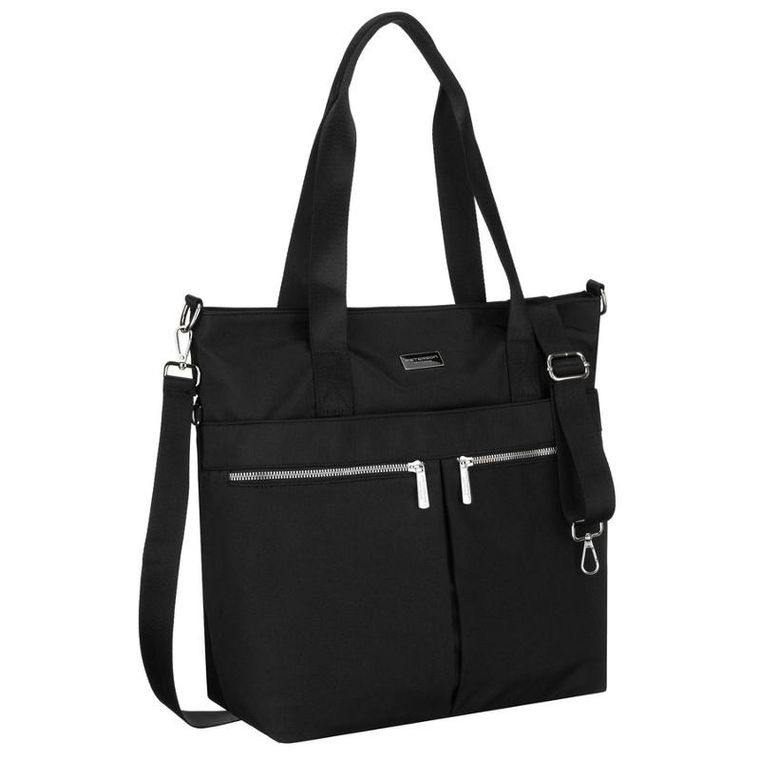 Torebka shopper, czarna, Peterson