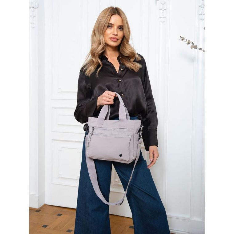 Torebka shopper, fioletowa, Peterson