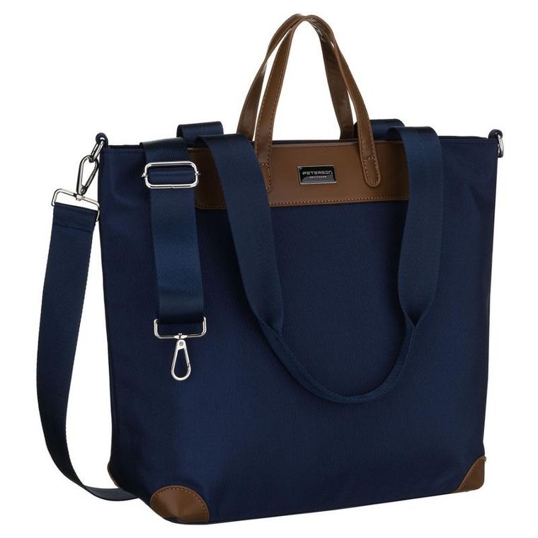 Torebka shopper, granatowa, Peterson
