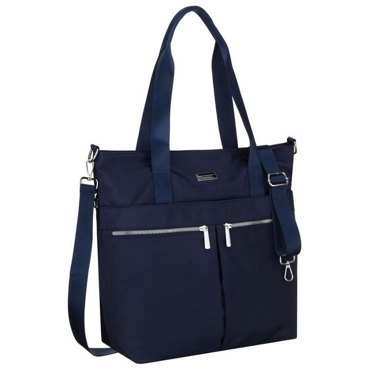 Torebka shopper, granatowa, Peterson