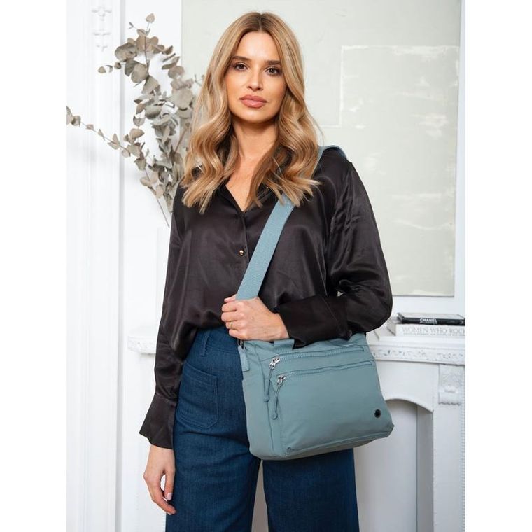 Torebka shopper, niebieska, Peterson