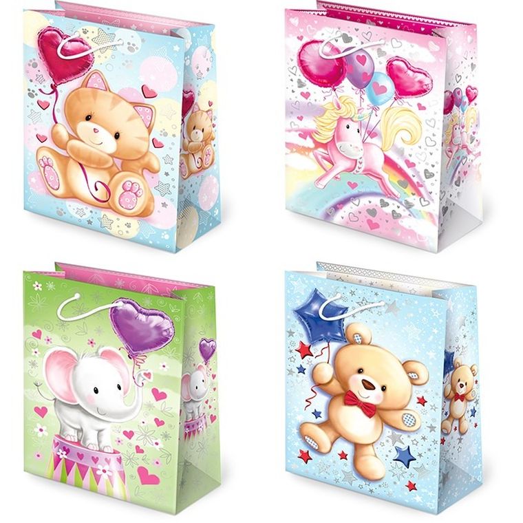 Torebki ozdobne, set 81 dzieci baloniki