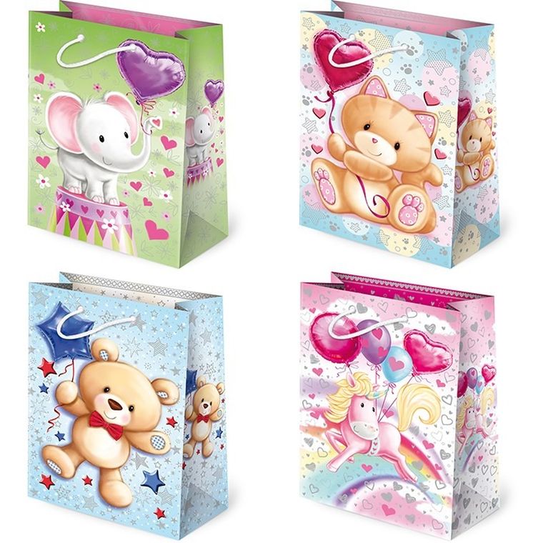 Torebki ozdobne, set 81 dzieci baloniki