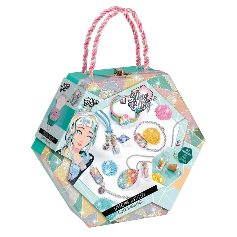 Totum, Bling Bling, szkatułka rozkładana, zestaw do tworzenia biżuterii