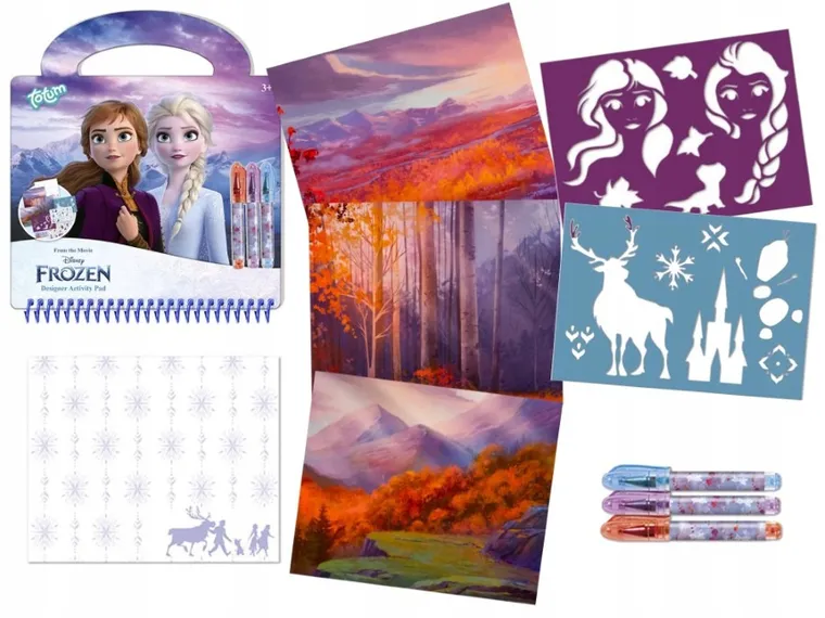 Totum, Kraina Lodu, kreatywny szkicownik z naklejkami i akcesoriami