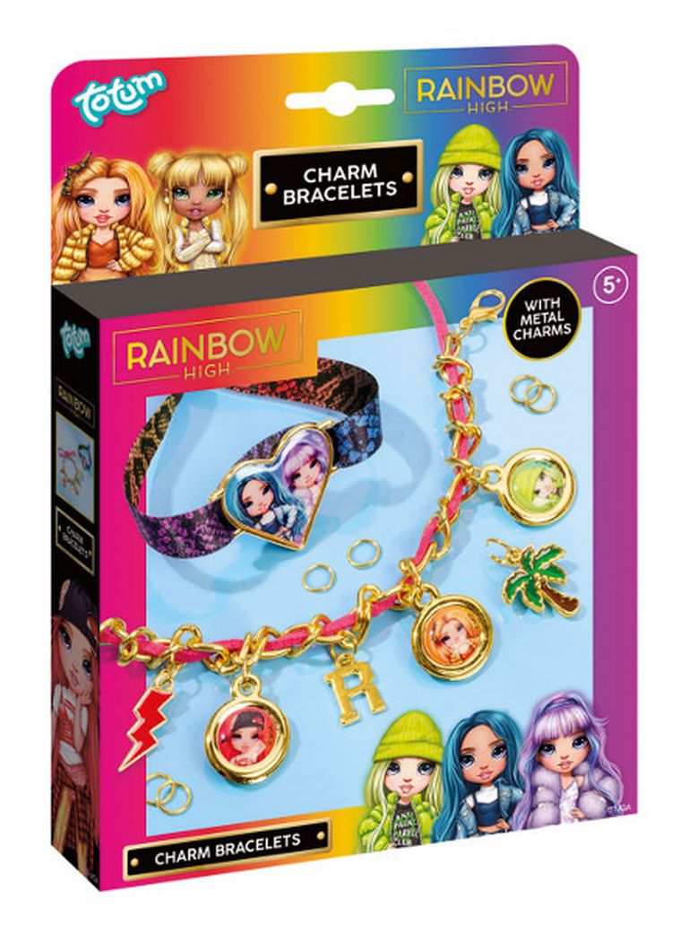 Totum, Rainbow High, zestaw do robienia bransoletek z charmsami