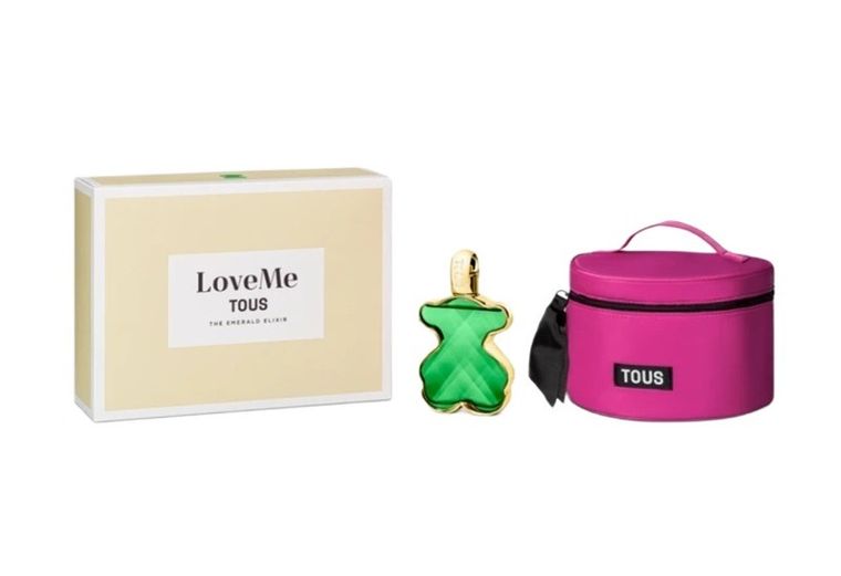 Tous, LoveMe The Emerald Elixir zestaw: perfumy, spray, 90 ml + kosmetyczka