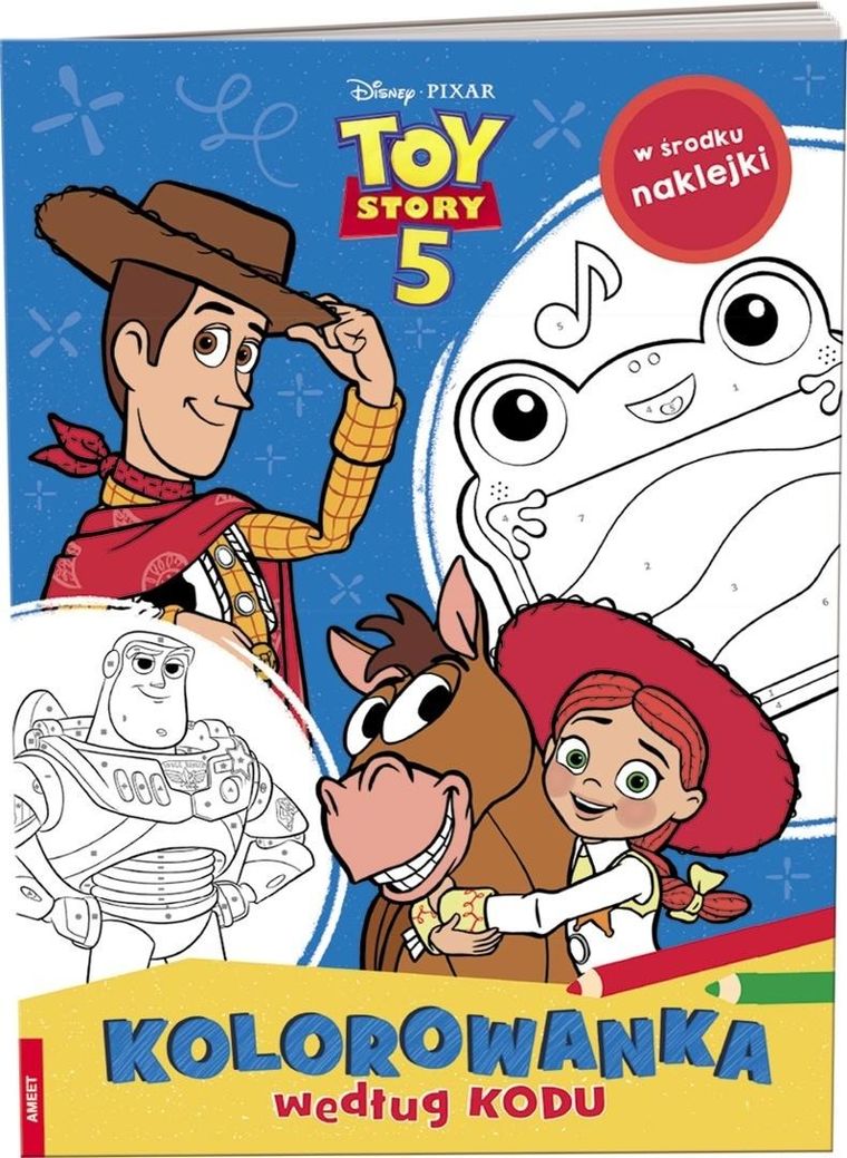Toy Story 5. Kolorowanka według kodu