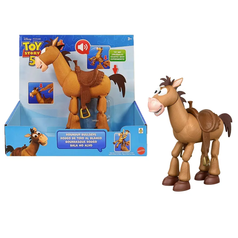 Toy Story 5, Ruchomy Mustang z dźwiękami, figurka interaktywna, 30 cm