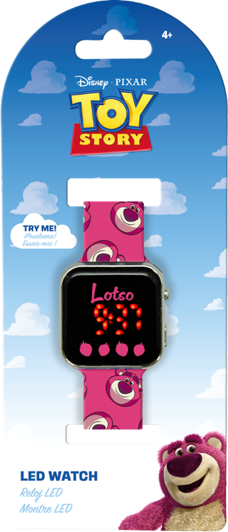 Toy Story, zegarek cyfrowy LED z kalendarzem