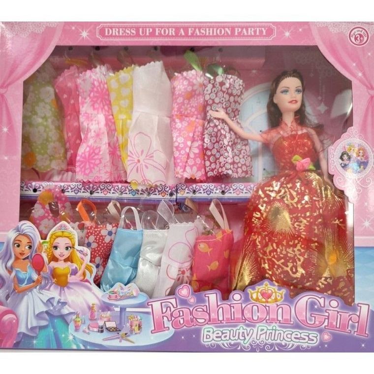 Toys, lalka z ubrankami