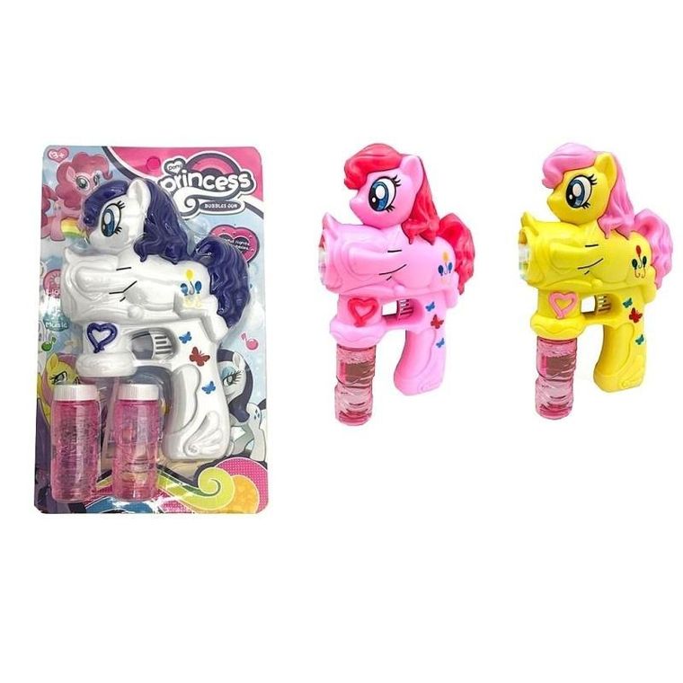 Toys, pistolet do baniek mydlanych, kucyk, 1 szt.