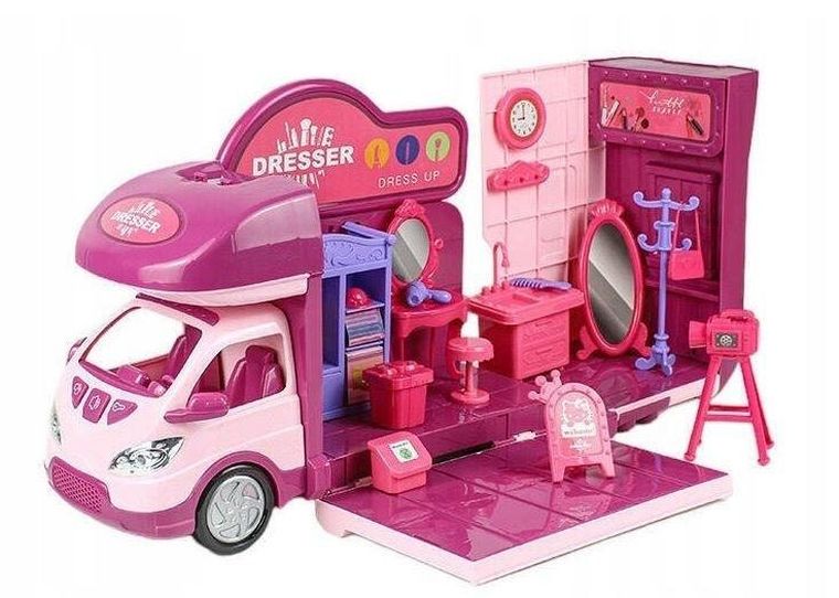 Toys, rozkładany kamper z akcesoriami modowymi