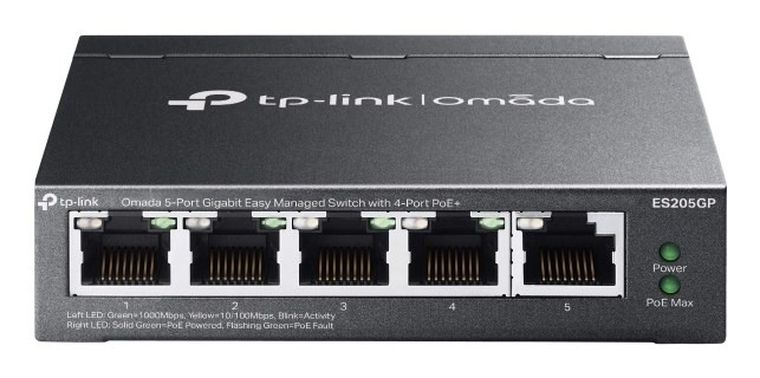 TP-Link, switch, ES205GP, Omada Easy Managed