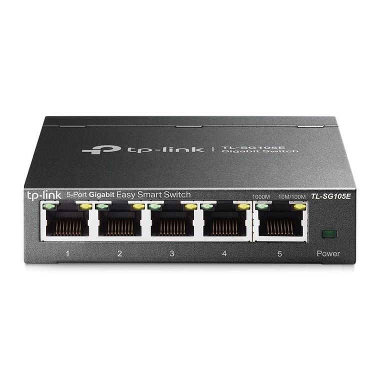 TP-Link, switch, TL-SG105E (5x 10/100/1000Mbps)