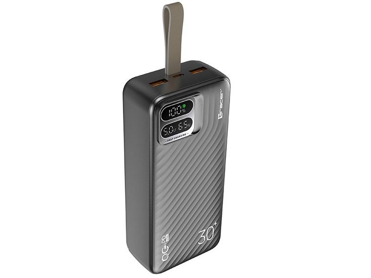 Tracer, powerbank, Blaze, 30000mAh, 65W, czarny