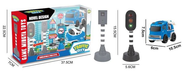 Traffic City, Policja, zestaw z akcesoriami