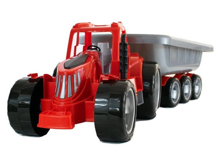 Traktor z przyczepą XXL, pojazd rolniczy, 1 szt.
