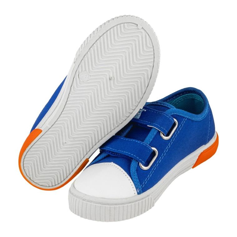 Trampki chłopięce, granatowe, świecąca podeszwa, Sonic the Hedgehog, Leomil