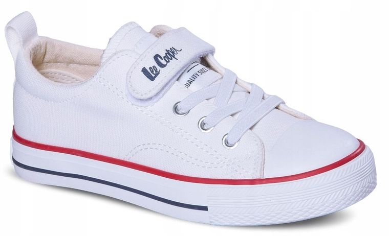 Trampki dziecięce, białe, Lee Cooper