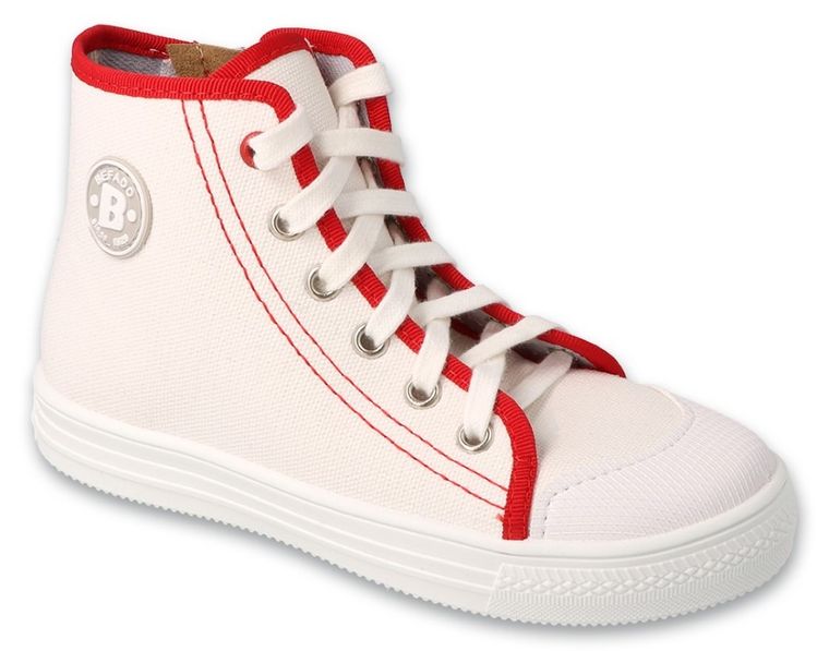 Trampki dziewczęce, białe, Befado