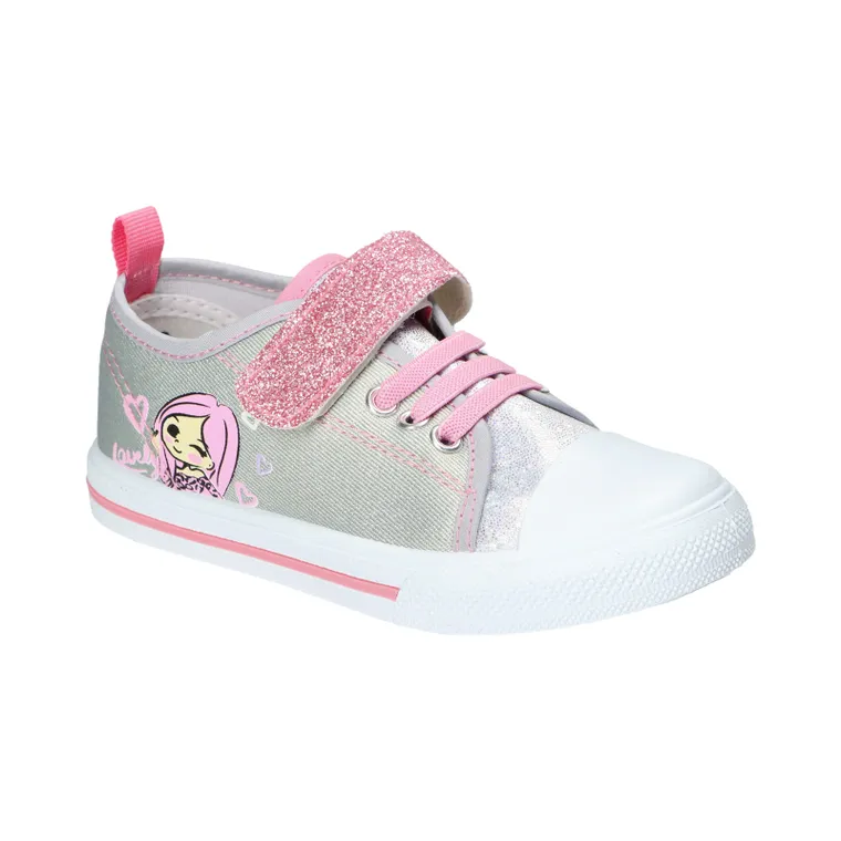 Trampki dziewczęce, szare, American Club