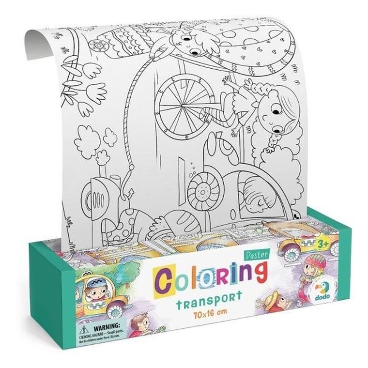 Transport. Kolorowanka w rolce