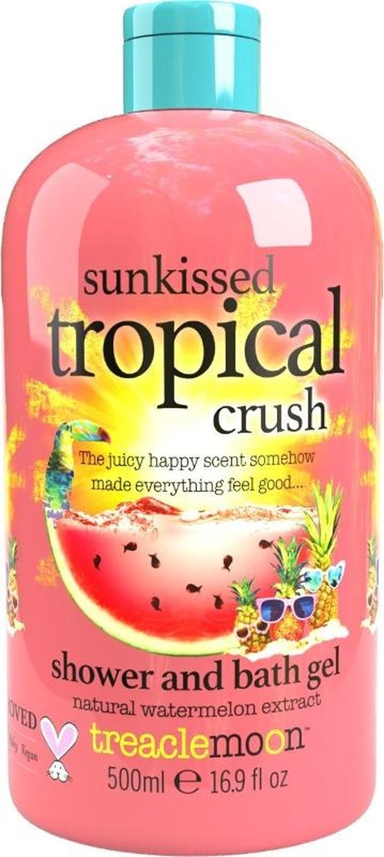 Treaclemoon, Sun Kissed Tropical Crush, żel i płyn do kąpieli, 500 ml