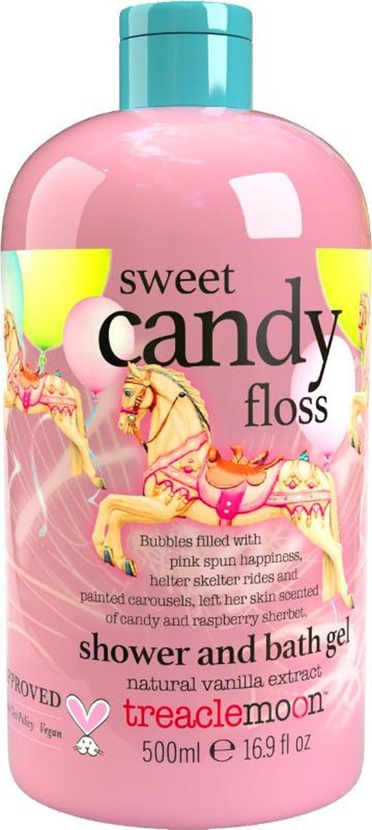 Treaclemoon, Sweet Candy Floss, żel i płyn do kąpieli, 500 ml