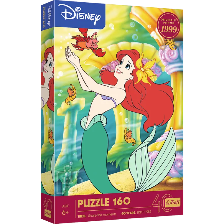 Trefl, 40-lecie, Disney, Mała Syrenka, puzzle, 160 elementów