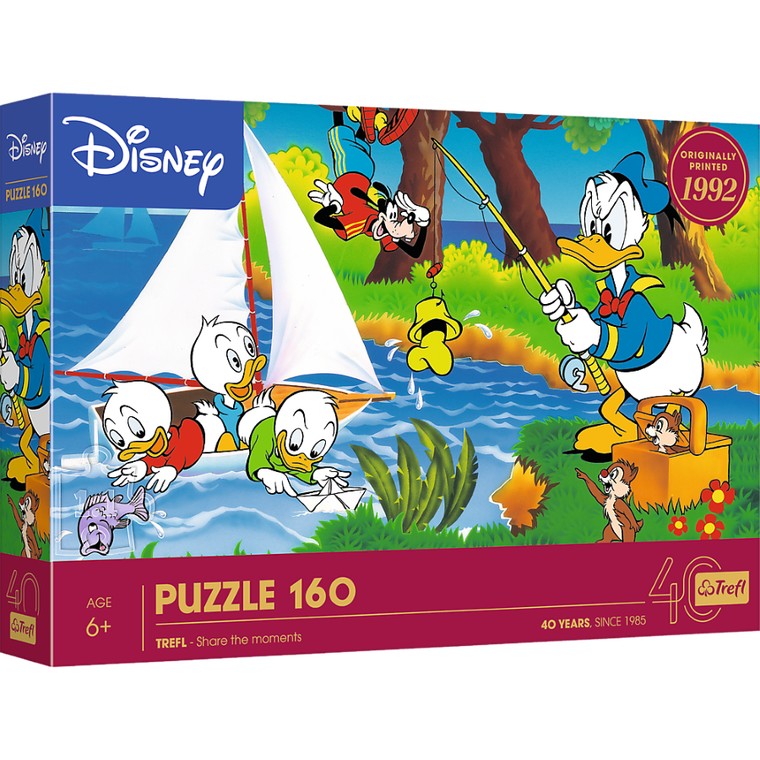 Trefl, 40-lecie, Disney, Przygoda nad jeziorem, puzzle, 160 elementów