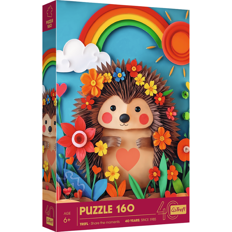 Trefl, 40-lecie, Paper Art, Jeżyk, puzzle, 160 elementów