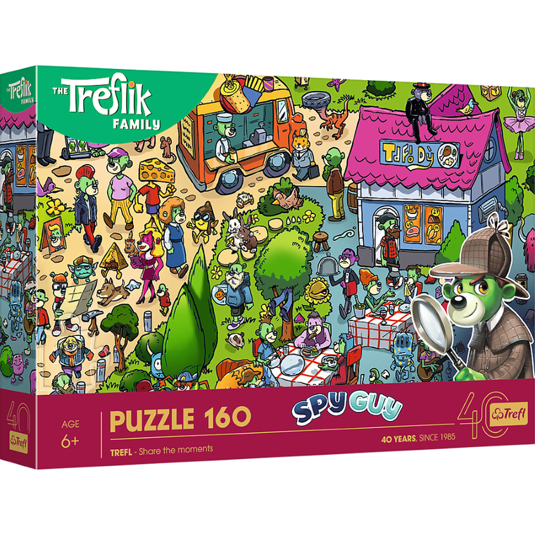 Trefl, 40-lecie, Rodzina Treflików, puzzle, 160 elementów