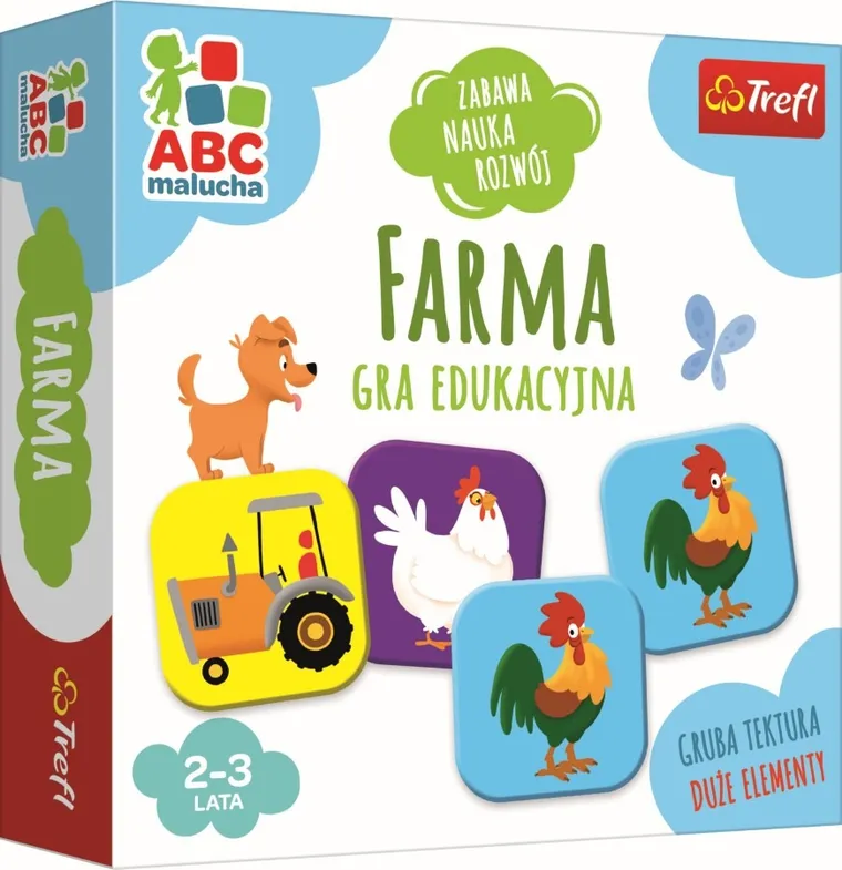 Trefl, ABC Malucha, Farma, pamięciowa gra edukacyjna