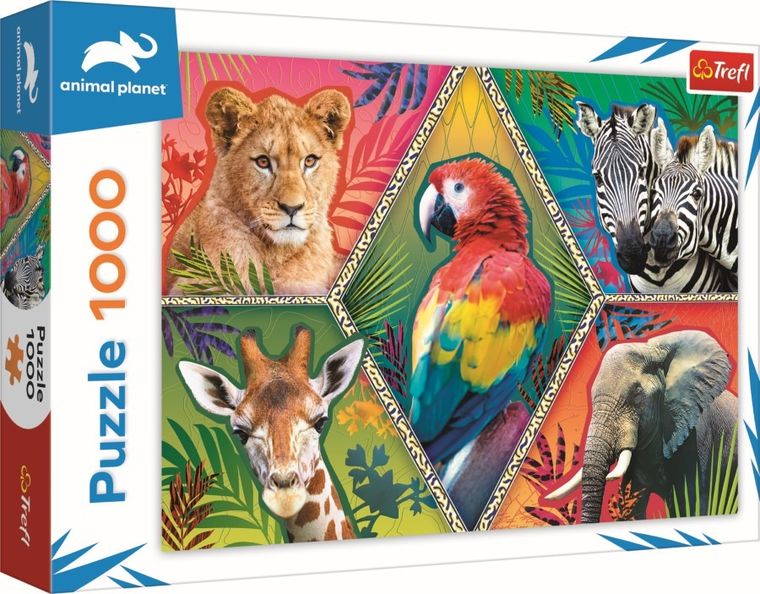 Trefl, Animal Planet, Egzotyczne zwierzęta, puzzle, 1000 elementów